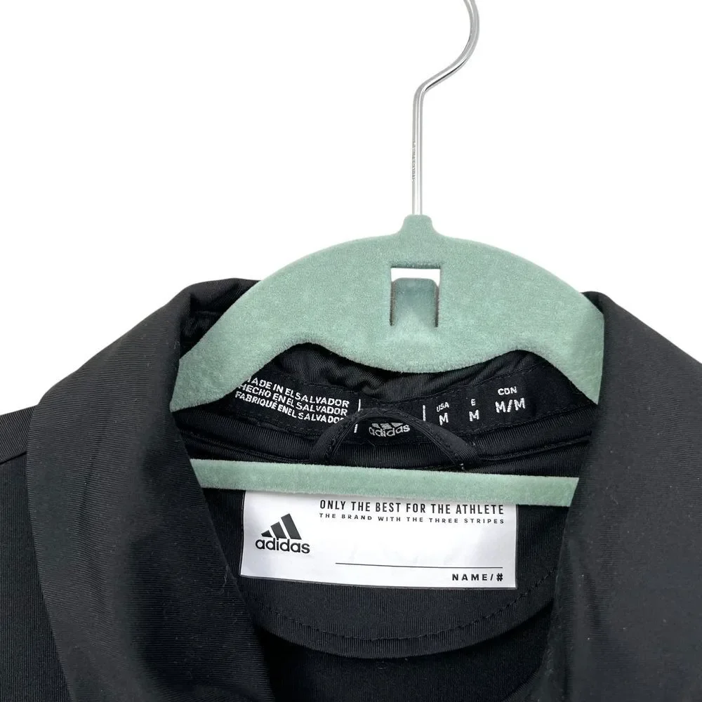 Adidas Mens Polo Shirt Performance Athletic Calvert Cutters Logo Black Sz M*